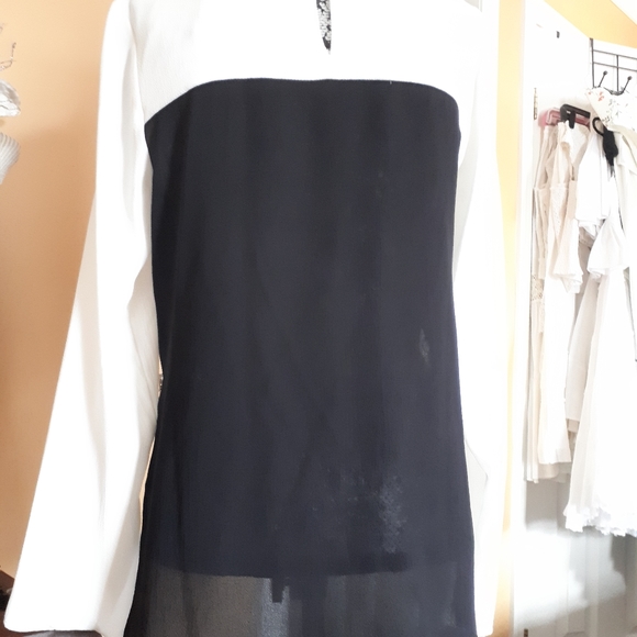 Zara black and white top - Picture 3 of 10